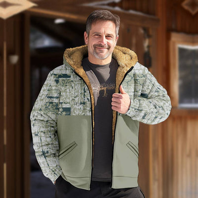 Fleece-lined Thickened Winter Clothes Cotton-padded Coat Jacket Men C845 7 Models